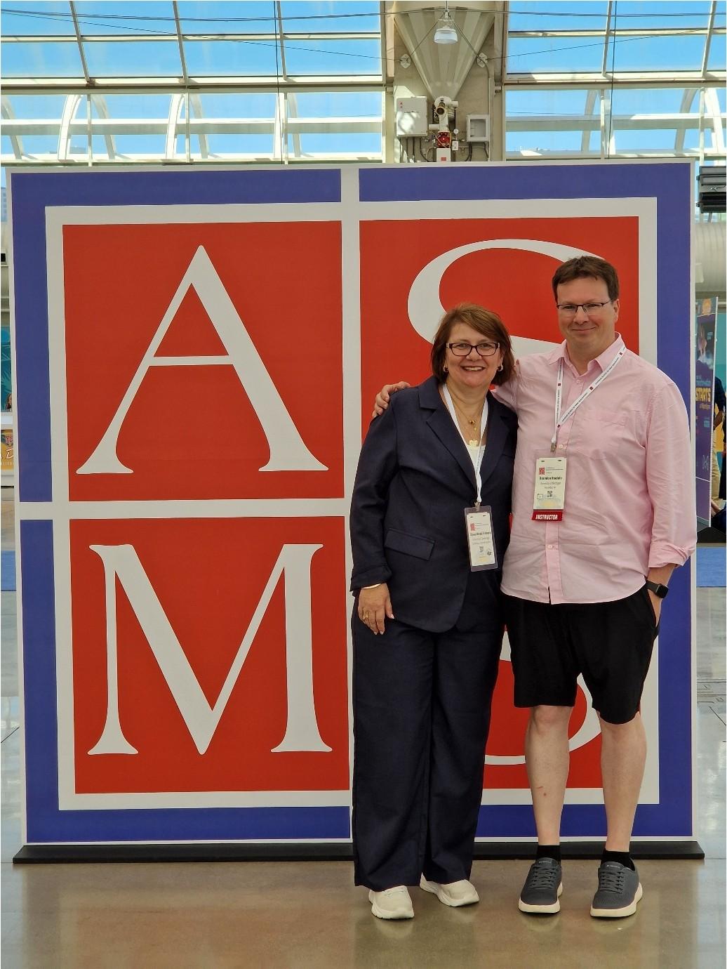  Dijana with Brandon Ruotolo, Professor of Mass Spectrometry in Ann Arbor, Michigan, US at the San Diego Convention Centre.
